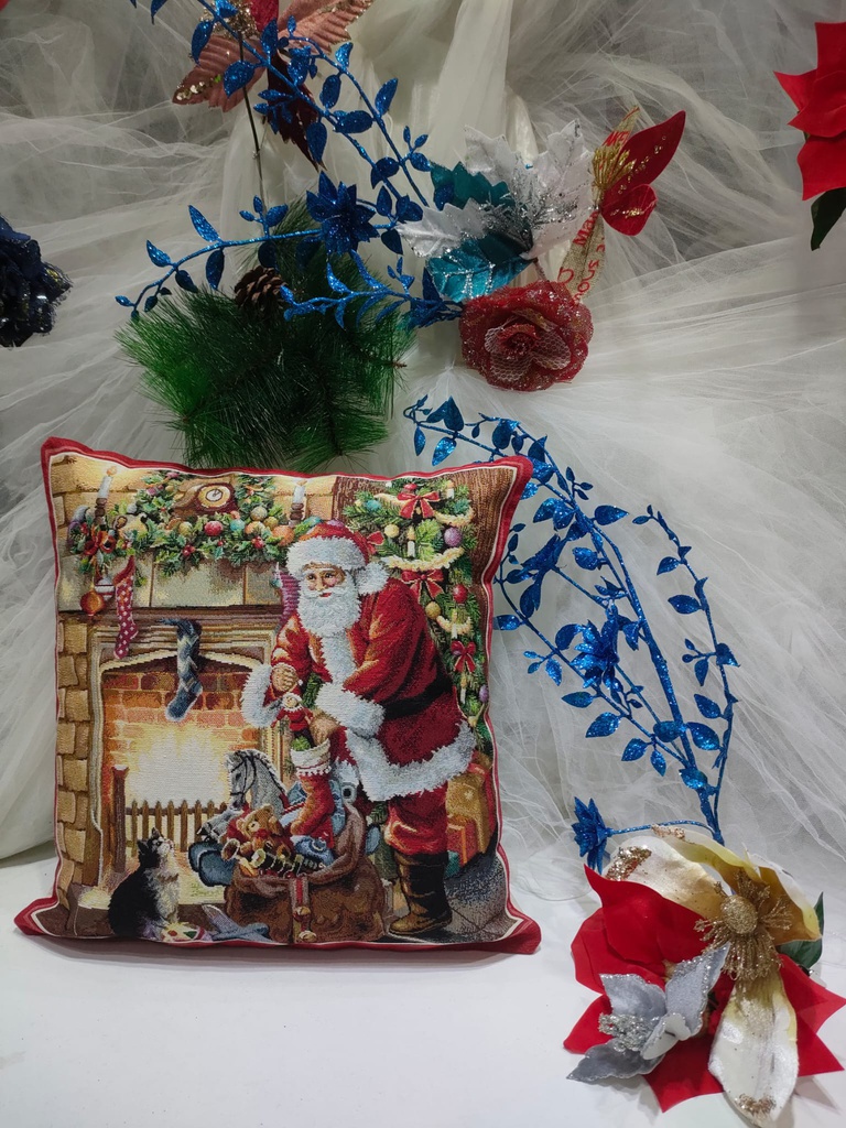 Funda Cojín 45x45 Papa Noel