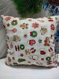 FUNDA COJIN NAVIDAD HOHO 45 X 45, LONETA